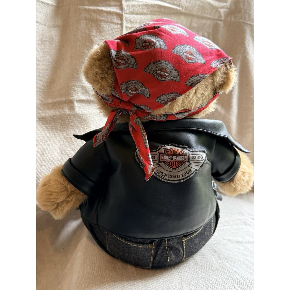 VTG 2003 Harley Davidson Bear 100th Anniversary Open Road Tour Plush Teddy Bear - Picture 11 of 12
